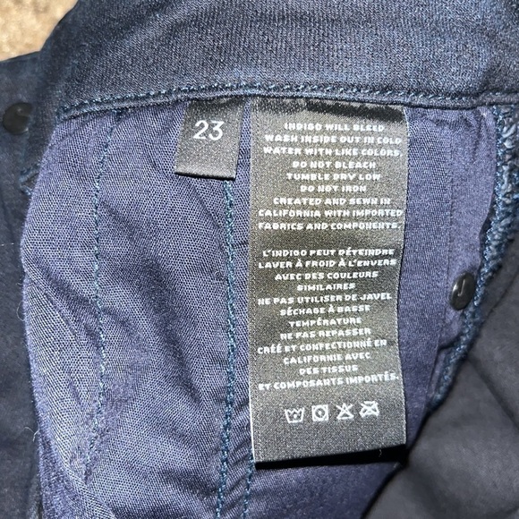 J Brand Natasha‎ Sky High Skinny Button Fly Jean Bluebird Deep Indigo 23 - Picture 9 of 11